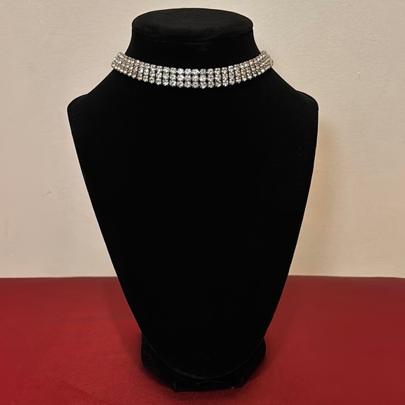 Rhinestone Choker Necklace - Picture 1 of 2
